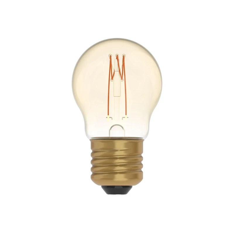 LED Filament Lamp Goud 136 Lumen - 2.5W - 1800K Extra Warmwit - Dimbaar - E27 - G45