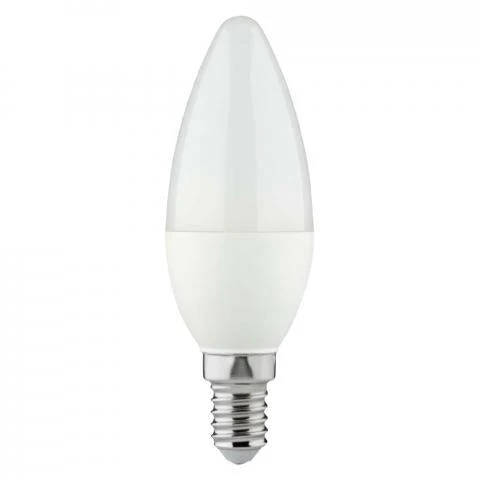LED kaarslamp E14 warmwit 2700K - 4.8W 470 lumen - mat opaal