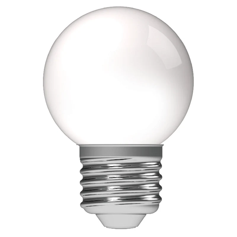 LED buitenlamp E27 warmwit 2700K - 1W 40 lumen - G45 IP44 spatwaterdicht - mat opaal