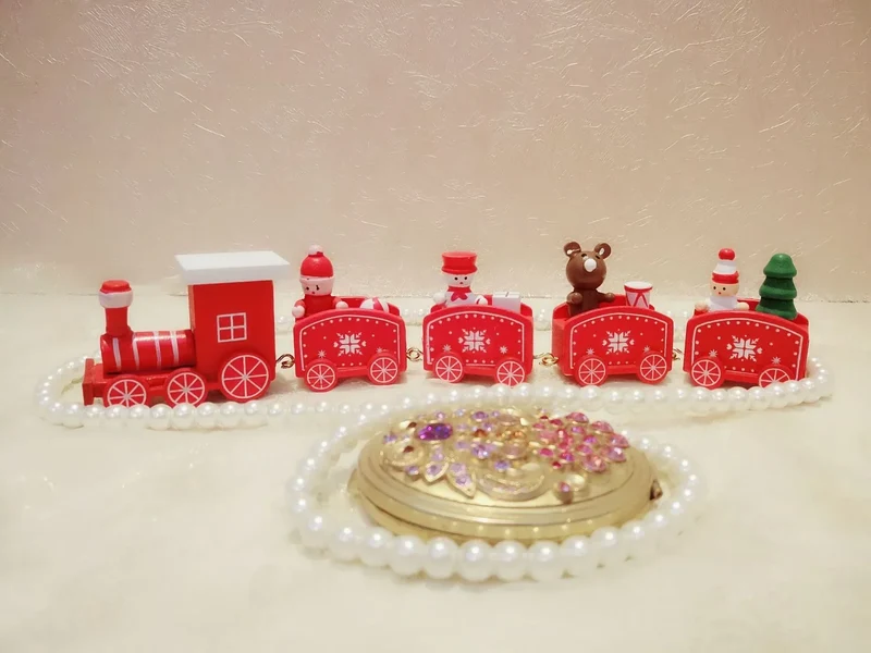 Kerst FestiveTrain - Charmante Kerstdecoratieve Trein