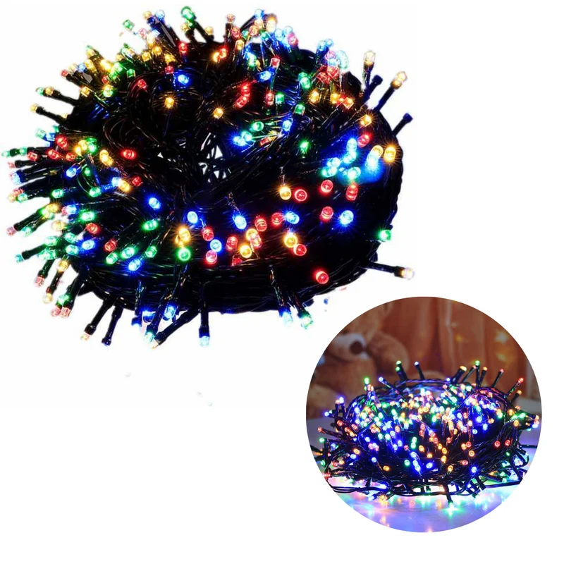 Cheqo® XL Kerstboomverlichting - Micro Clusterverlichting - Kerstlampjes - Led Verlichting - Kerstverlichting - 1500 LED - 30 meter - Binnen en Buiten - Multicolor - 8 Functies