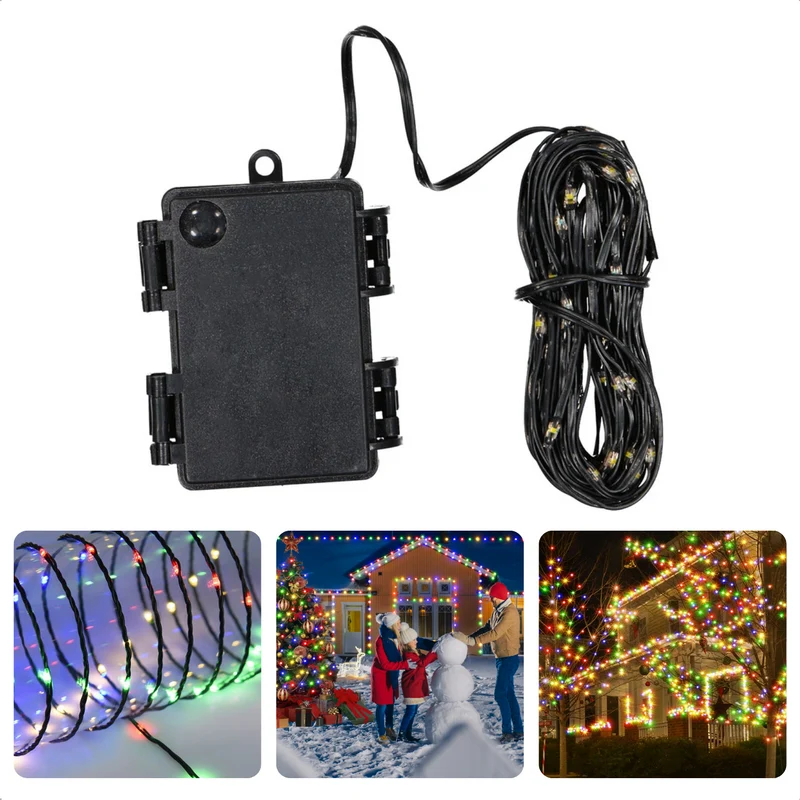 Cheqo® Soft Wire LED Verlichting - 40 LED - 3m - Multicolor - 8 Lichtfuncties - IP44 - Binnen & Buiten - 3.6W - Kerstverlichting - Kertstboomverlichting - Feestverlichting - Sfeerverlichting - Veelkleurig