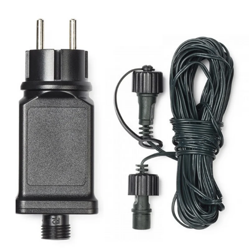Cheqo® Adapter voor Koppelbare Kerstverlichting - Kerstlampjes - Kerstverlichting - 10 Meter - Voor Binnen en Buiten