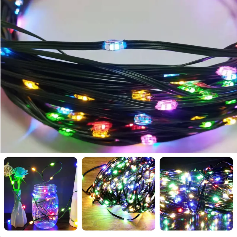 Cheqo® Kerstverlichting - Kerstboomverlichting - Kerstlampjes - 192 LED - 15M - Voor Binnen en Buiten - Timer - Veelkleurig - 8 Lichtfuncties - Op Batterijen - Multicolor - Gekleurde Kerstverlichting - Sfeerverlichting - Feestverlichting