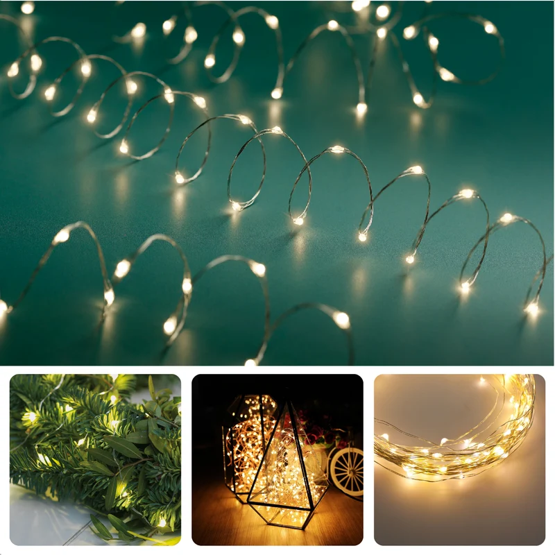 Cheqo® LED Kerstboomverlichting - Kerstlampjes - Warm Wit - 24M Zilverdraad - 480 LEDs - Voor Binnen en Buiten
