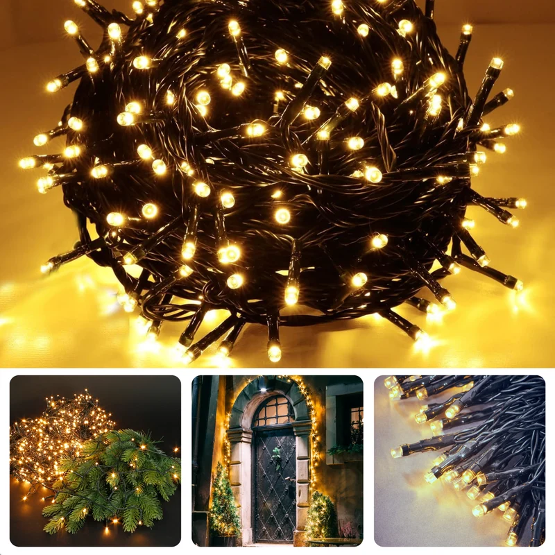 Cheqo® LED Kerstverlichting - Kerstboomverlichting - Kerstlampjes - Warm Wit - 3 Meter - 40 LED's - Voor Binnen en Buiten