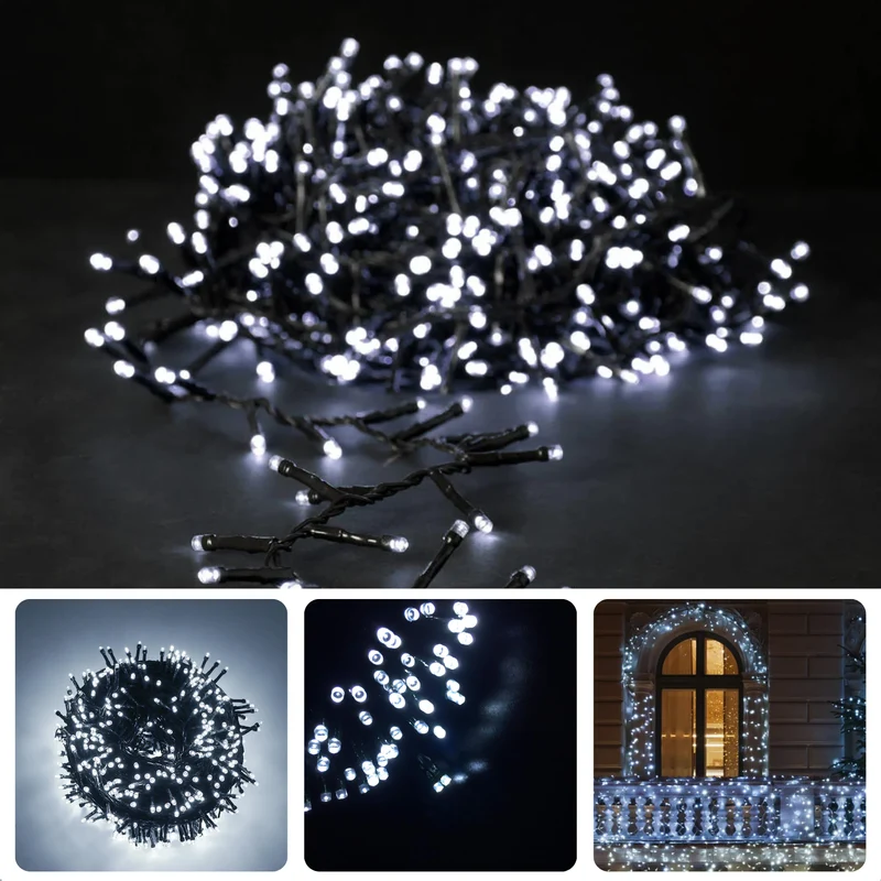 Cheqo® LED Kerstverlichting - Kerstboomverlichting - Kerstlampjes - 180 LED's - 13.5 Meter - Waterdicht - Binnen en Buiten