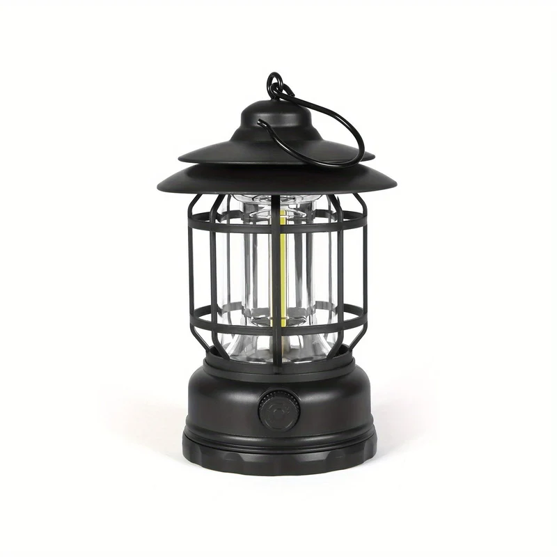 RetroGlow Lamp – Dimbare Oplaadbare LED Buitenverlichting