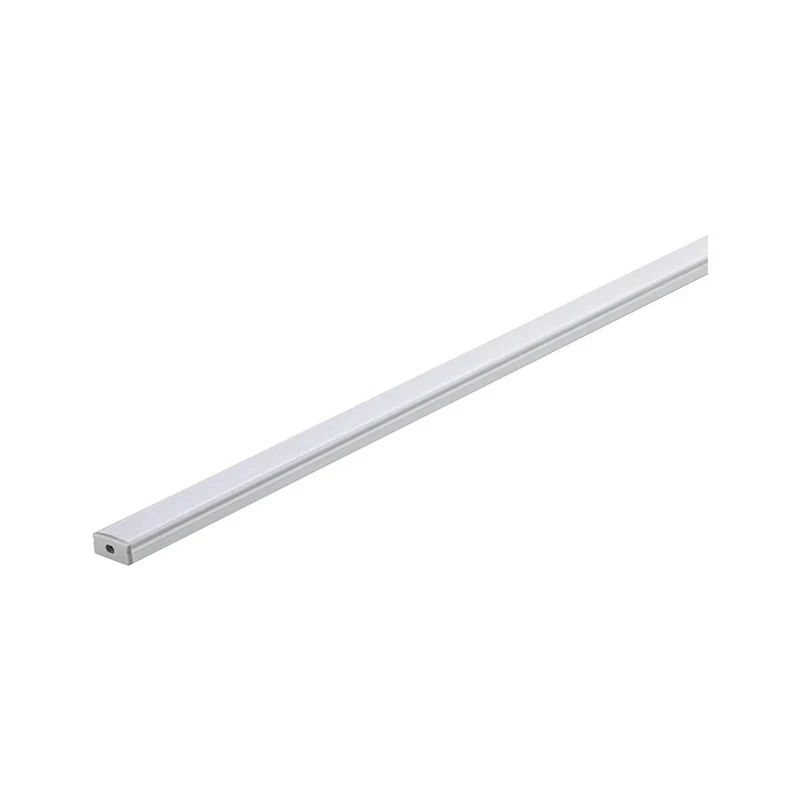 LED Strip Profil Base 1m Weißer Diffusor Alu, Satin