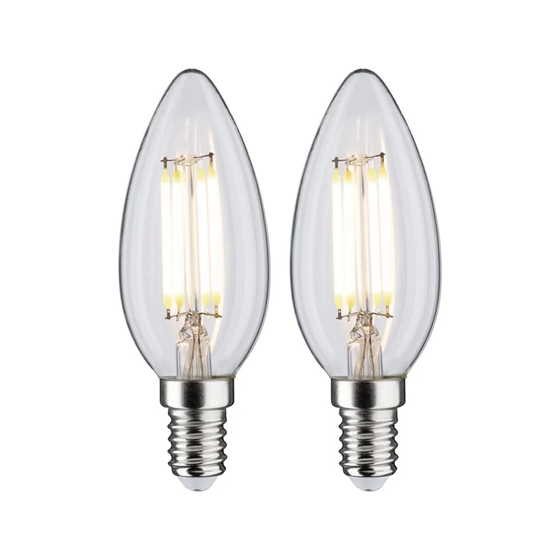E14 4,8W LED Kerze 2er Bündel 4000K Filament Matt