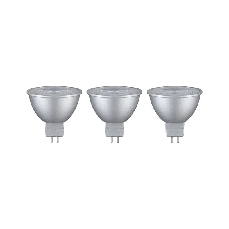 GU5,3 LED 3er Set 6W Reflektor Chrom 2700K