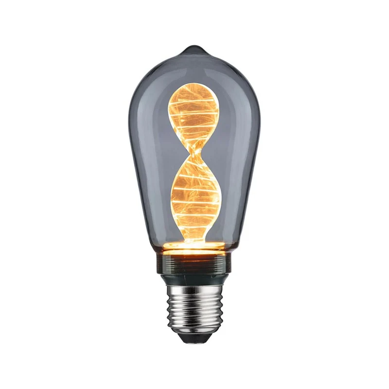 E27 3,5W LED Kolben Helix Rauchglas 1800K