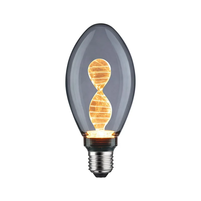 E27 3,5W LED Birne Helix Rauchglas 1800K Goldlicht