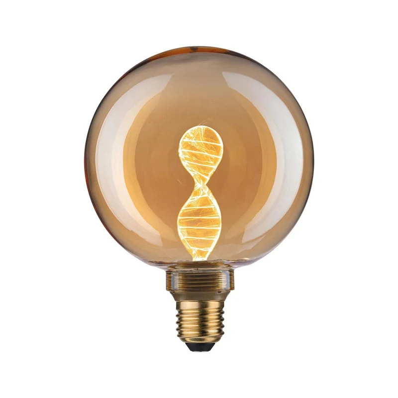 E27 3,5W LED Globe Helix 1800K Gold