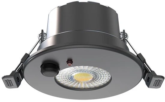 LED INBOUWSPOT | 6W | Ø85mm | MET SENSOR | DIMBAAR | IP65 | ZWART