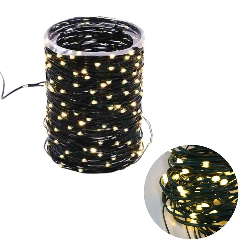 Cheqo® Draadverlichting - Kerstverlichting - Kerstlampjes - Kerstboomverlichting - Lampjes Slinger - Lichtsnoer - LED Lampjes voor Binnen en Buiten - 54 Meter - 720 LED - Extra Warm Wit