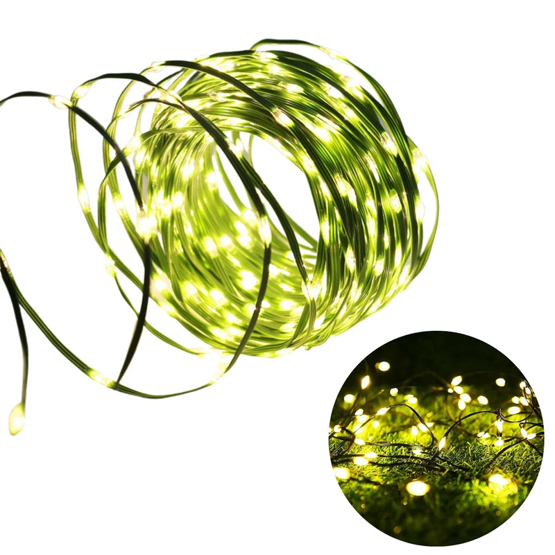 Cheqo® XL Draadverlichting - Kerstverlichting - Kerstlampjes - Kerstboomverlichting - Lampjes Slinger - Lichtsnoer - LED Lampjes voor Binnen en Buiten - 30 Meter - 1000 LED - Extra Warm Wit