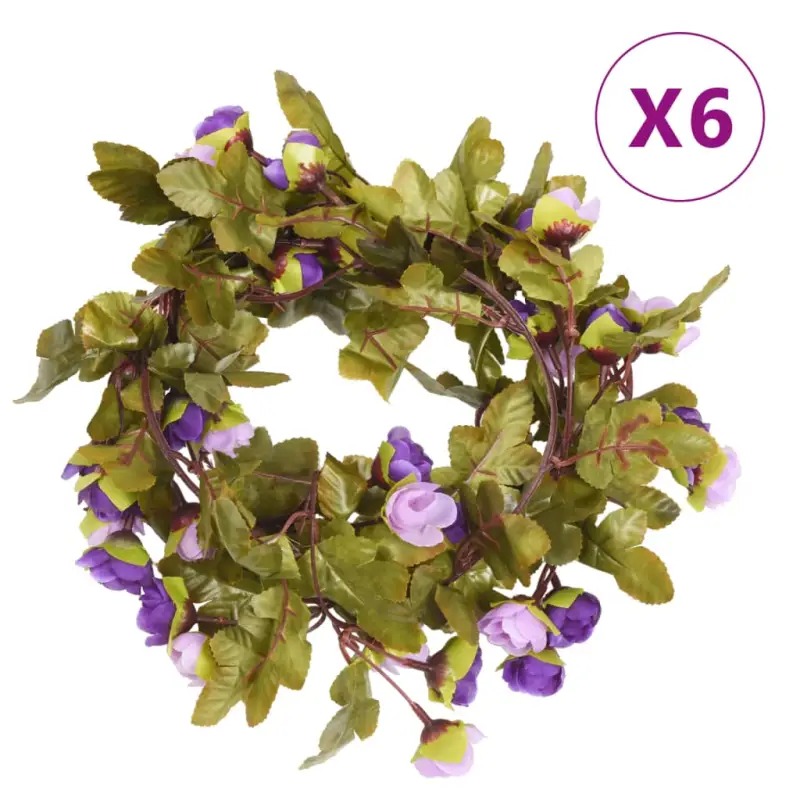 Kerstslingers met bloemen voor een romantische sfeer