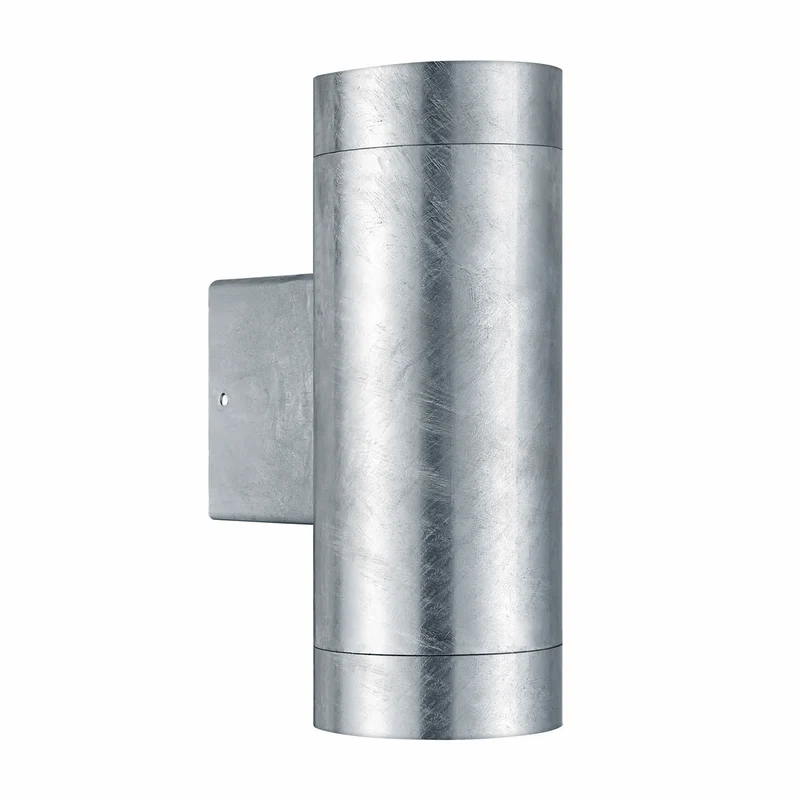 UrbanGlow Light – Strakke Zilveren Up-Down Buitenlamp