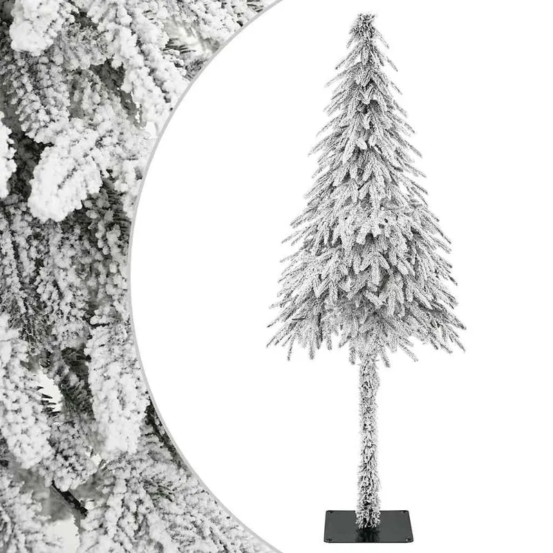 vidaXL Kunstkerstboom Wit 76 x 76 x 180 cm Polyethyleen en Metaal