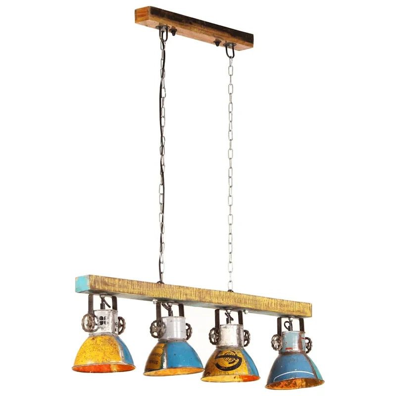 vidaXL Plafondlamp industrieel 25 W E27 111 cm meerkleurig