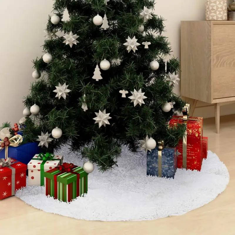 Kerstboomrok met imitatiebont voor een gezellige uitstraling