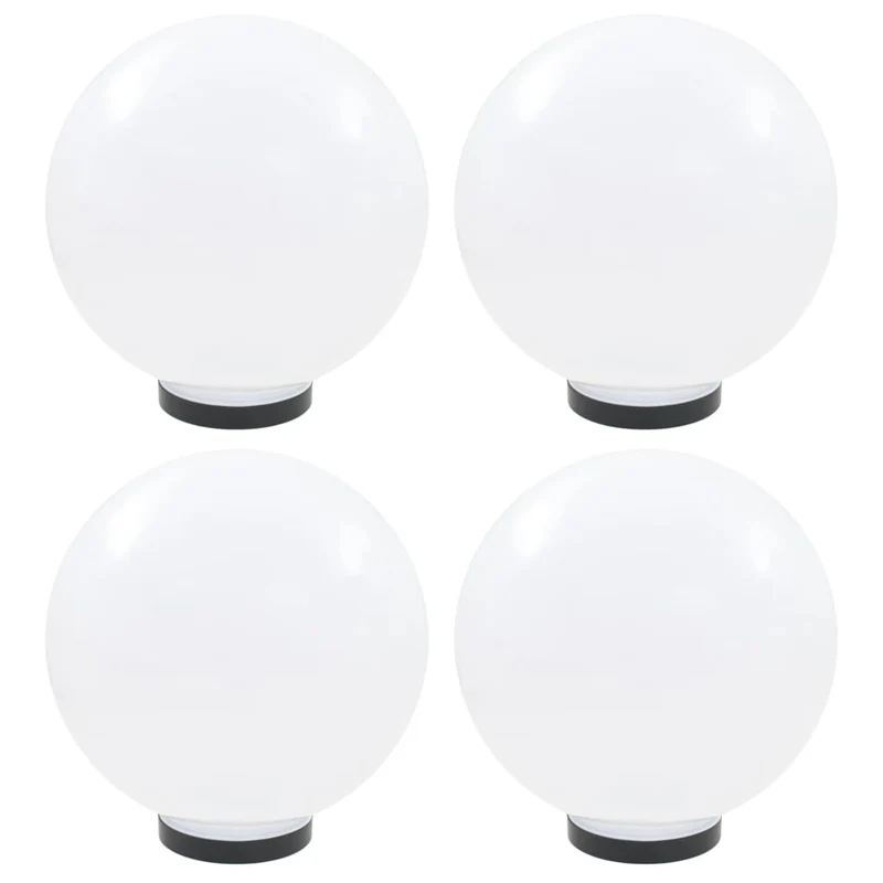 vidaXL LED-bollampen 4 st rond 30 cm PMMA