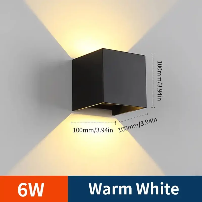 6W High-Brightness Chip LED Wall Light - Adjustable Beam Angle, Modern Minimalist Sconce