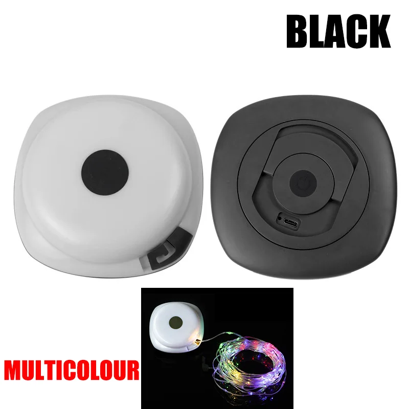 10M USB Rechargeable Camping LED String Light - RGB and Warm Modes, Magnetic Hook, IP67