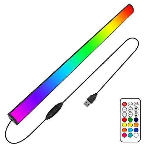 USB RGBIC Gaming Light Bar - Remote Control, Under Monitor