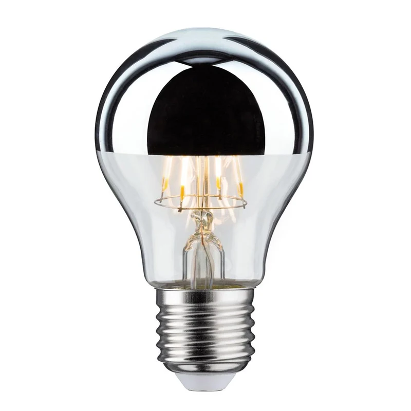 E27 4,8W LED Birne Kopfspiegel 2700K Silber
