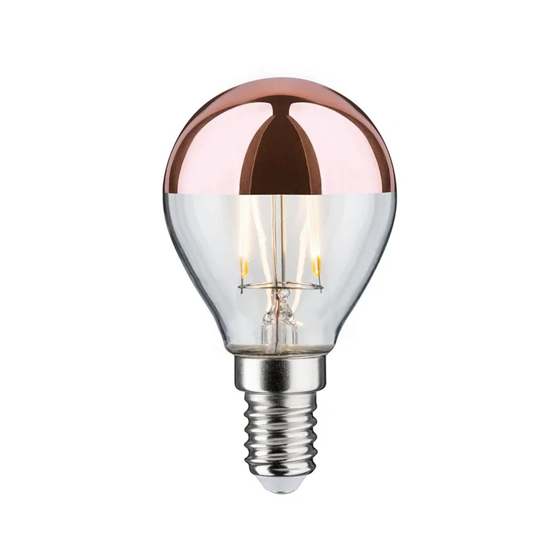 E14 2,6W LED Tropfen Kopfspiegel Kupfer 2700K