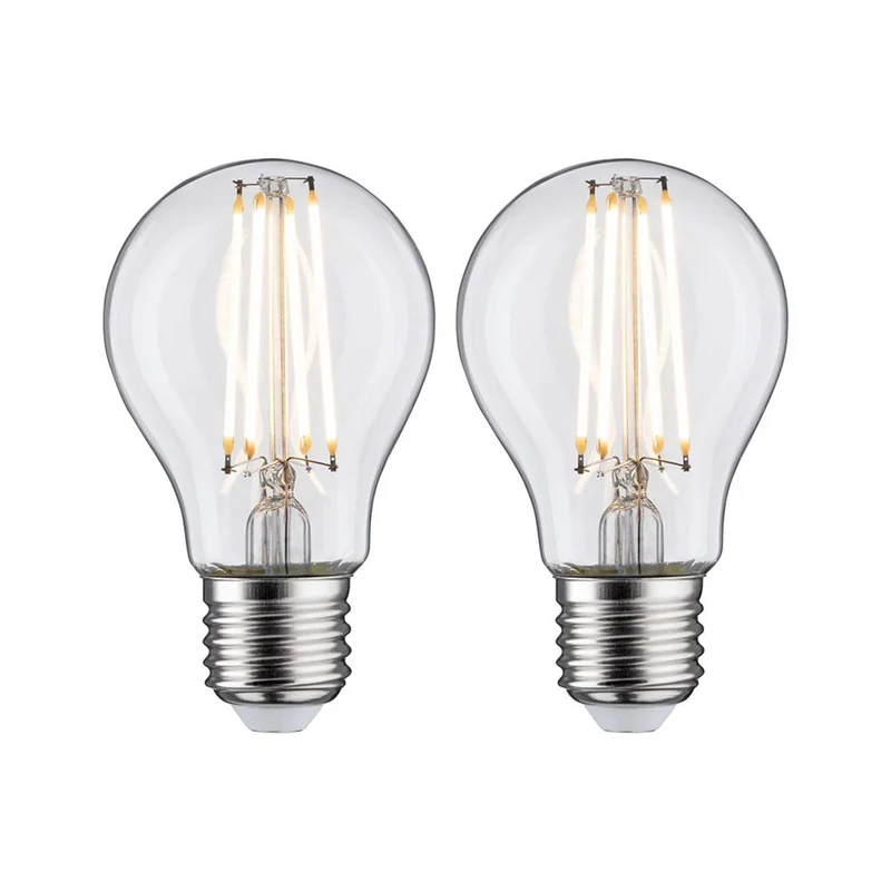 2x E27 LED 7W Birne 2700K Filament Klar