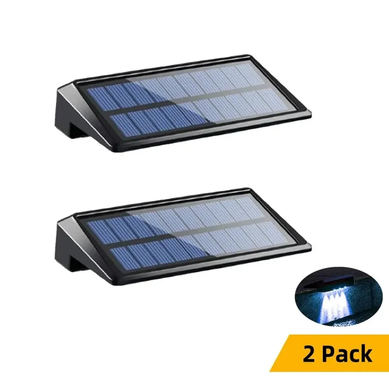 Ultra-Bright Solar LED Wall Light - IP65 Waterproof, 4 High-Brightness LEDs, Auto On/Off