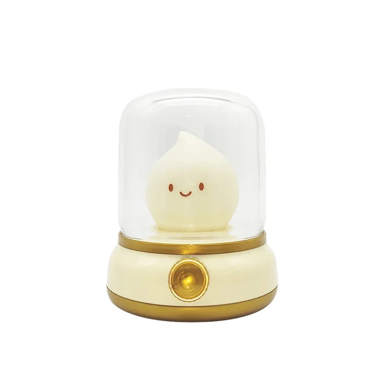 Kerosene-Style LED Night Light - Dual Modes, USB Rechargeable, Flameless