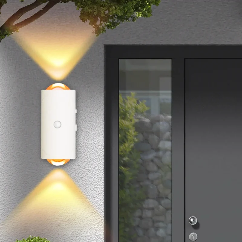 RGB LED Wall Light with Motion Sensor - Rechargeable Night Light, Rainbow Lighting