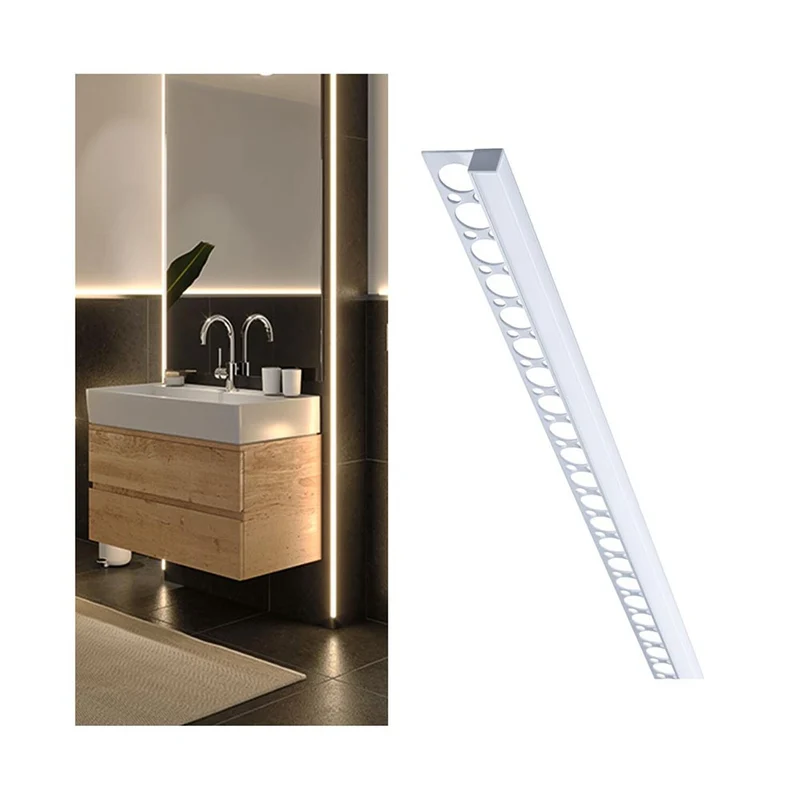 LumiTiles LED Strip Profil Frame 1m Alu-Eloxiert Satin