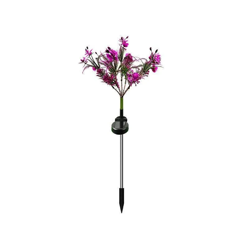 Phalaenopsis Flower LED Solar Garden Lights - Auto On/Off, IP65 Waterproof