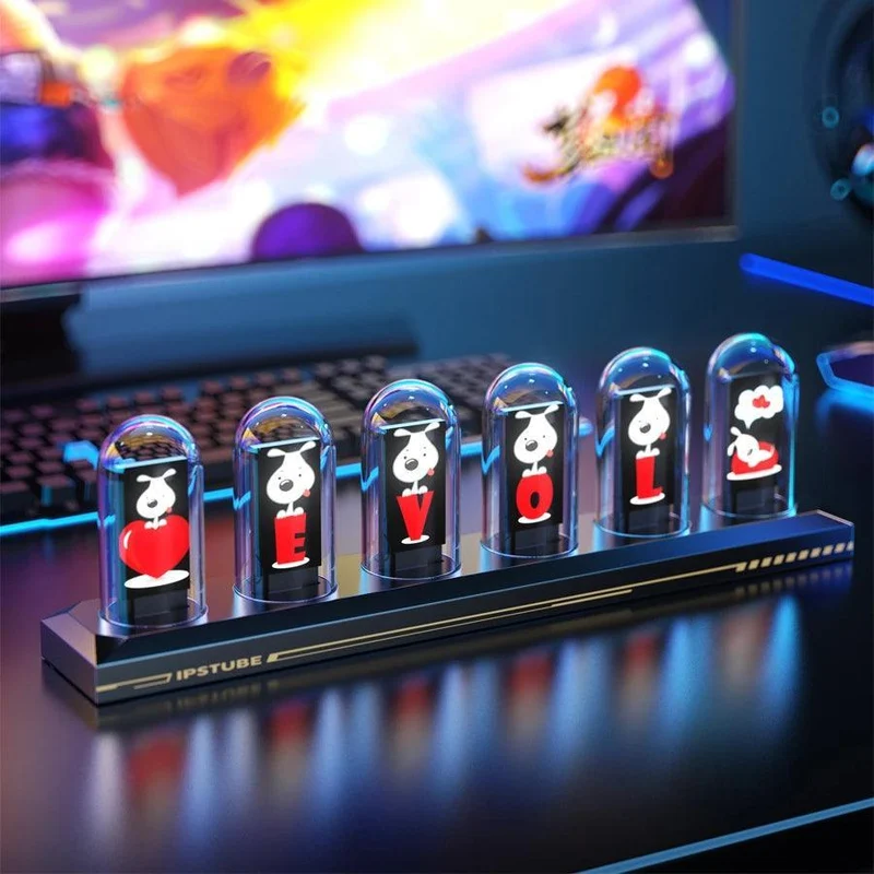 RGB IPS Nixie Tube Clock - WiFi Time Sync, Photo & Weather Display + 1.14″ Screen