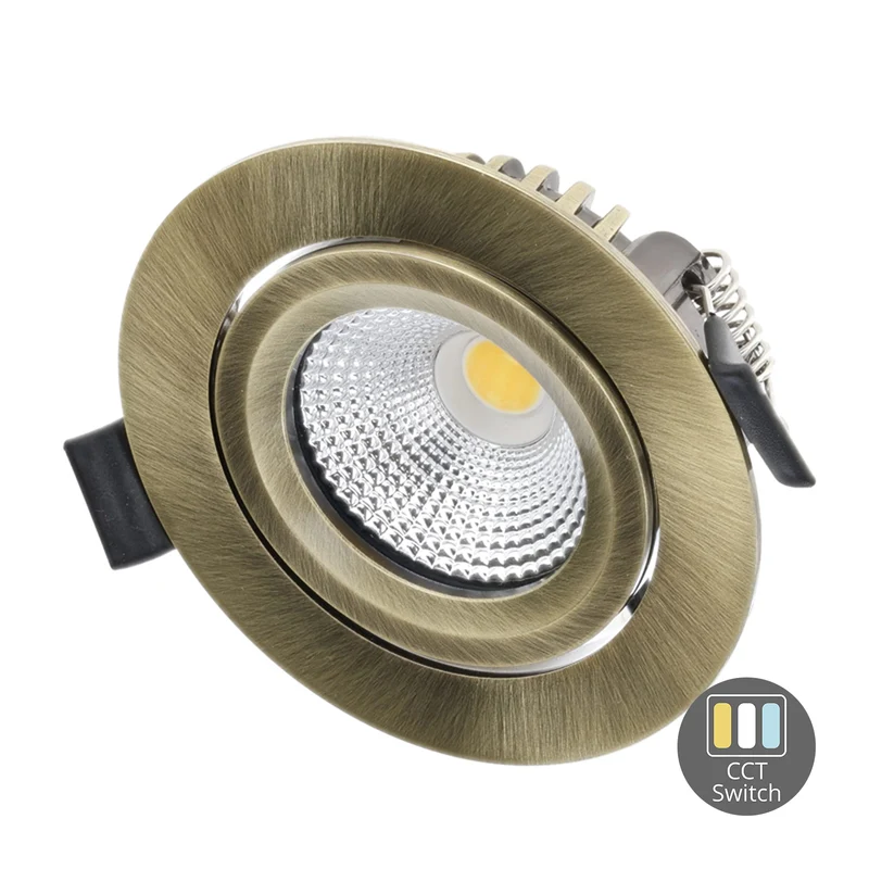 LED INBOUWSPOT | VARDA | SLIM-FIT | 4W/6W | DIM | BRONS | CCT-SWITCH