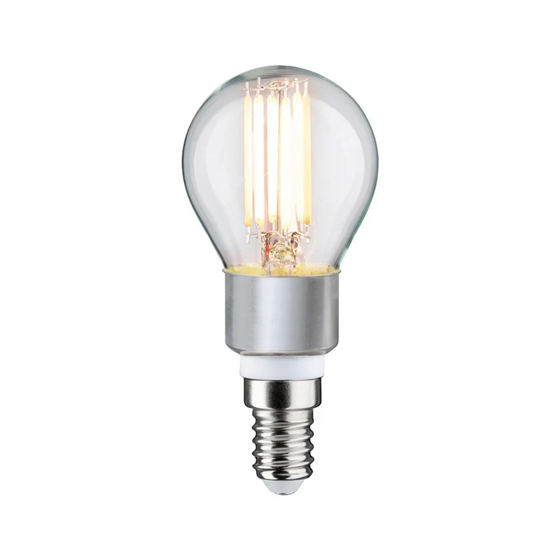 E14 5W LED Tropfen Filament CCT 1800-3000K Klar