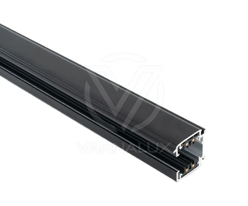 Track rail 150cm square 4 wired 3-phase black
