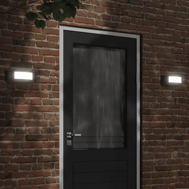 Buitenwandlamp IP44 klasse van roestvrij staal voor buitengebruik