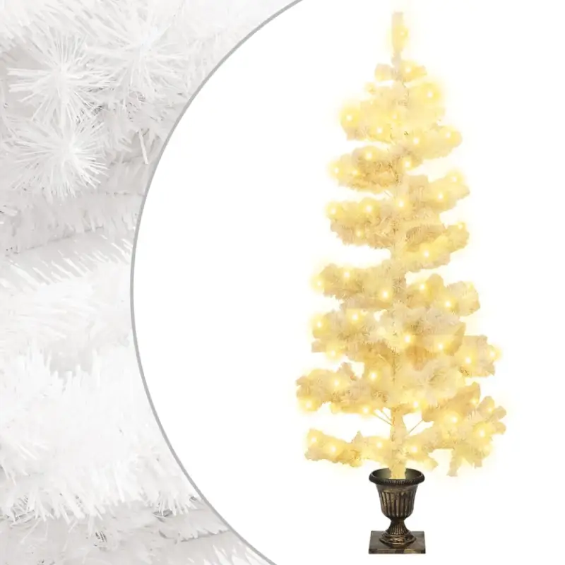Kerstboom met spiraal ontwerp en verschillende lichteffecten
