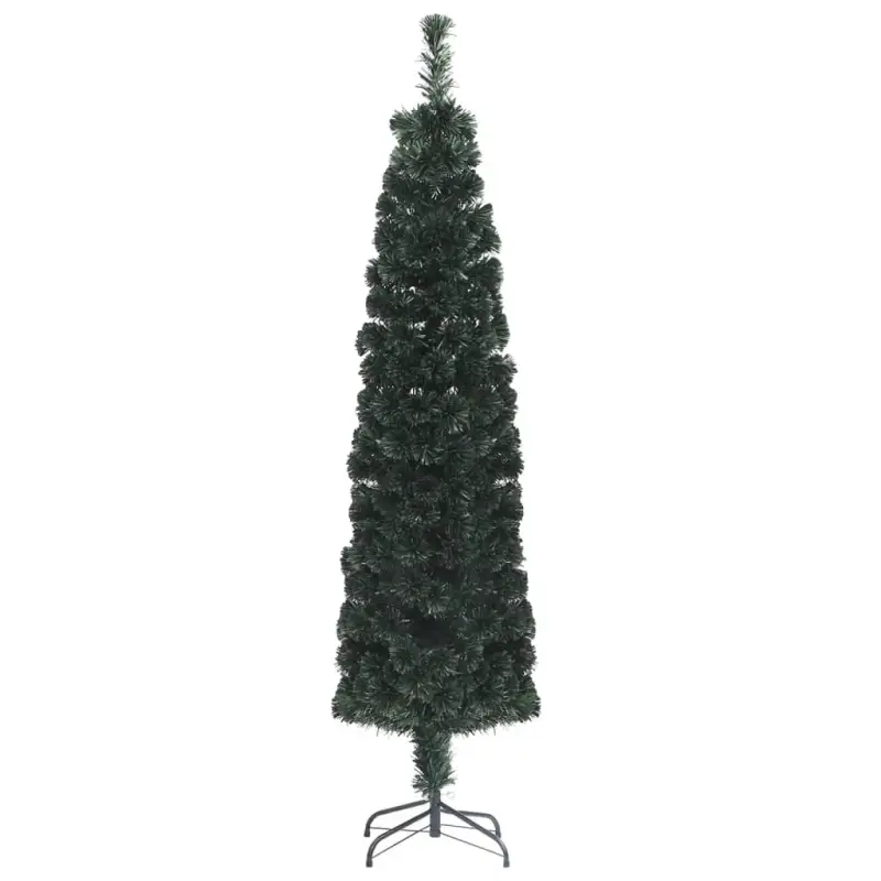 Smalle Kerstboom met Glasvezellampjes voor een feestelijke uitstraling