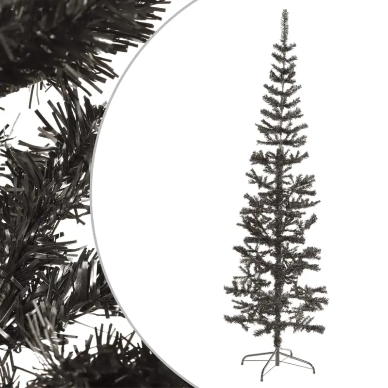 Smalle Levensechte Kerstboom voor een Unieke Kerstsfeer