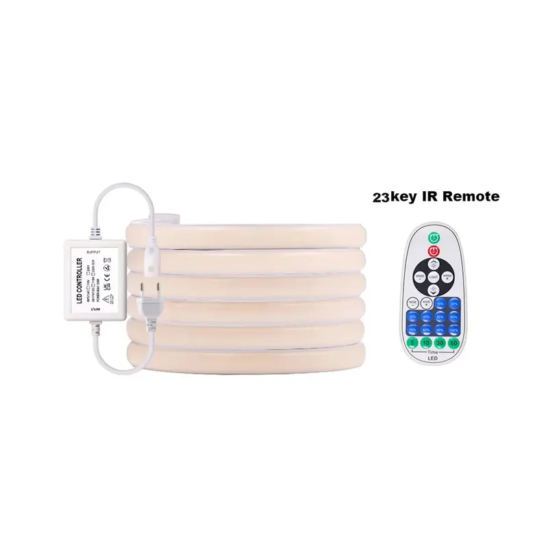 220V COB LED Neon Strip Light - Tuya Smart WiFi Bluetooth Dimmable, IP68, 288 LEDs/m