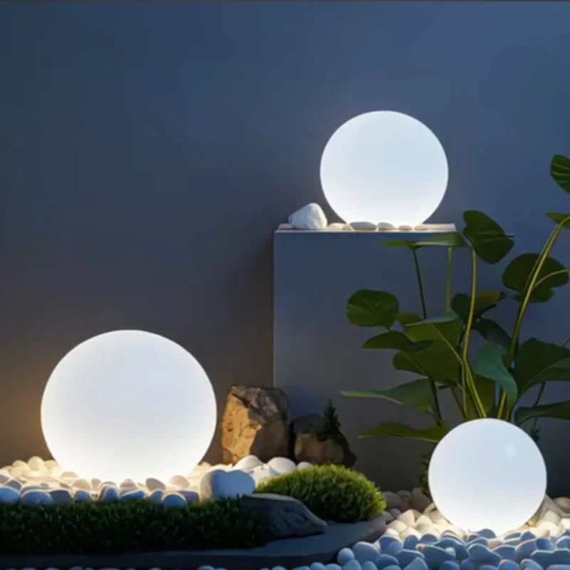 Bolvormige LED Tuinlamp voor Buiten met 16 Kleuren & Afstandsbediening