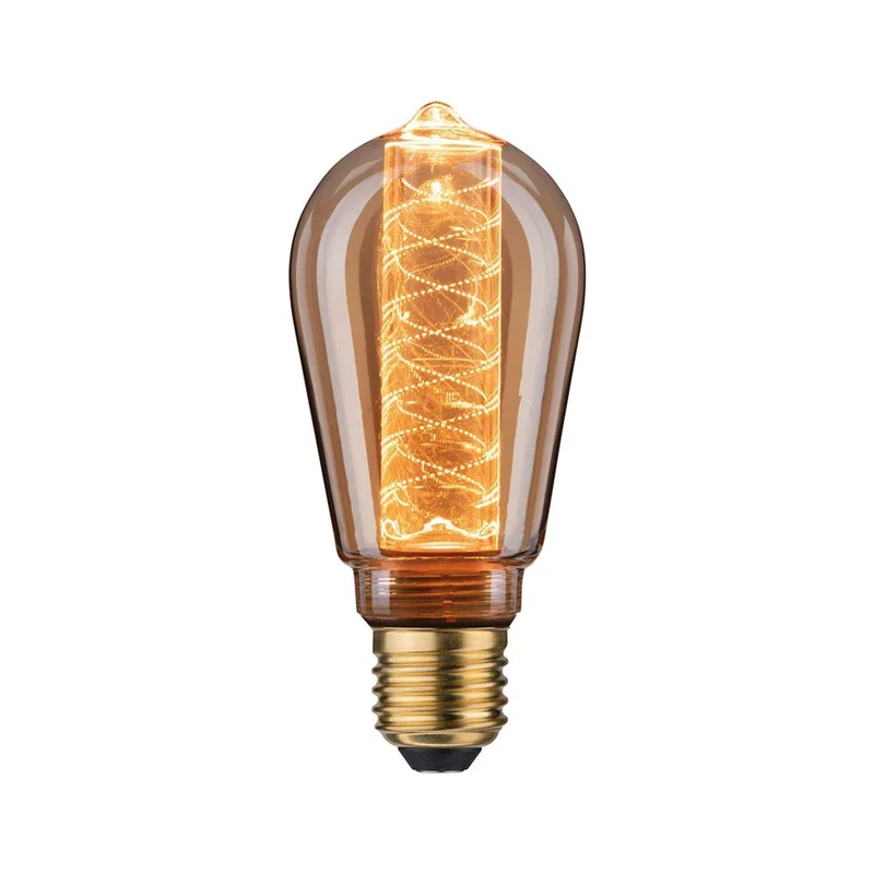 E27 LED ST64 Spiralmuster 200lm 1800K Goldfarben