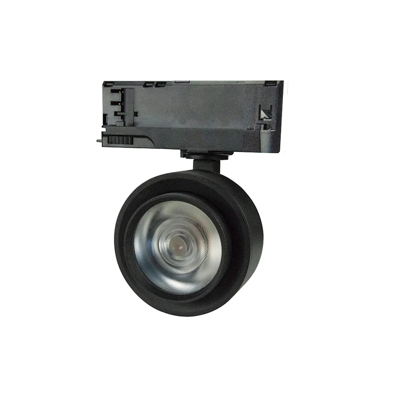 3-FASE RAILSPOT MIMAS 20W ZWART ZOOMABLE 20°-40°